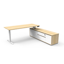 Halo Static Single Sided Workstation With Screen - Natural Oak/Black_x000D_
1800mm W x 750mm D x 1330mm H, E0 Rated 25mm T Table Top Finished In Natural Oak With Rigid Edging & 50mm D Scallop Cut Out To Rear, Underframe Finished In Black Satin Powder Coat Default Vendor