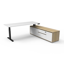 Halo Static Single Sided Workstation With Screen - Natural Oak/White_x000D_
1800mm W x 750mm D x 1330mm H, E0 Rated 25mm T Table Top Finished In Natural Oak With Rigid Edging & 50mm D Scallop Cut Out To Rear, Underframe Finished In White Satin Powder Coat Default Vendor