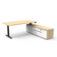 Halo Static Single Sided Workstation With Screen - Natural White/White_x000D_
1800mm W x 750mm D x 1330mm H, E0 Rated 25mm T Table Top Finished In Natural White With Rigid Edging & 50mm D Scallop Cut Out To Rear, Underframe Finished In White Satin Powder Default Vendor