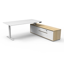 Halo Static Single Sided Workstation With Screen and Cable Tray - Natural White/Black_x000D_
1200mm W x 750mm D x 1330mm H, Top With Rigid Edging & 50mm D Scallop Cut Out To Rear, Powder Coat Underframe, Fully Ducted Cable Tray With Punchout For Power & D Default Vendor