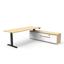 Halo Static Single Sided Workstation With Screen and Cable Tray - Natural White/White_x000D_
1200mm W x 750mm D x 1330mm H, Top With Rigid Edging & 50mm D Scallop Cut Out To Rear, Powder Coat Underframe, Fully Ducted Cable Tray With Punchout For Power & D Default Vendor