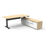Halo Static Single Sided Workstation With Screen and Cable Tray - Natural White/White_x000D_
1800mm W x 750mm D x 1330mm H, Top With Rigid Edging & 50mm D Scallop Cut Out To Rear, Powder Coat Underframe, Fully Ducted Cable Tray With Punchout For Power & D Default Vendor