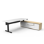 Halo Static Back To Back Workstation - Natural Oak/White_x000D_
1500mm W x 1500mm D x 730mm H (Overall), 1500mm W x 750mm D x 730mm H (Per User)_x000D_
E0 Rated 25mm T Table Top With Rigid Edging & 50mm D Scallop Cut Out To Rear_x000D_
Underframe In Powde Default Vendor