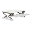 Halo Static Corner Workstation with Cable Tray - Natural Oak/White - 1800mm W x 1800mm W x 730mm H, E0 Rated 25mm Thick, 750mm Deep Table Top With Rigid Edging, 80mm Dia Cable Entry Hole With Cover, Underframe Finished In Powder Coat, Fully Ducted Cable T Default Vendor