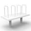 Halo Static Corner Workstation with Screen - Natural White/White - 1800mm W x 1800mm W x 730mm H, E0 Rated 25mm Tthick, 750mm Deep Table Top With Rigid Edging, 80mm Dia Cable Entry Hole With Cover, Underframe Finished In Powder Coat, 1800mm W x 900mm H x Default Vendor