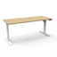 CLEG Open Workstation - Natural White Melamine and Silver Powder Coat_x000D_
1500mm W x 700mm D x 730mm H_x000D_
Dual Post Leg in Silver Powdercoat - Matching Perforated Modesty Panel_x000D_
E0 Rated Melamine Board - 2 x 80mm Diameter Cable Entry Holes Default Vendor