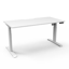 CLEG Open Workstation - Natural Oak Melamine and Silver Powder Coat_x000D_
1800mm W x 750mm D x 730mm H_x000D_
Dual Post Leg In Silver Powdercoat with Matching Perforated Modesty Panels_x000D_
50mm D Scallop Cut out For Cable Access | E0 Rated Melamine Bo Default Vendor