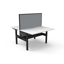 Rapid Span Corner Workstation - Natural White Melamine and Black Powder Coat_x000D_
1500mm x 1500mm x 750mm D x 730mm H_x000D_
Unique Span Leg - Matching Perforated Modesty Panel With Corner Leg_x000D_
E0 Rated Melamine Board - 1 x 80mm Diameter Cable Ent Default Vendor