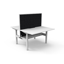 Rapid Span Corner Workstation - Natural White Melamine and Silver Powder Coat_x000D_
1500mm x 1500mm x 750mm D x 730mm H_x000D_
Unique Span Leg - Matching Perforated Modesty Panel With Corner Leg_x000D_
E0 Rated Melamine Board - 1 x 80mm Diameter Cable En Default Vendor