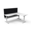 Rapid Span Corner Workstation - Natural White Melamine and White Powder Coat_x000D_
1800mm x 1500mm x 700mm D x 730mm H_x000D_
Unique Span Leg - Matching Perforated Modesty Panel With Corner Leg_x000D_
E0 Rated Melamine Board - 1 x 80mm Diameter Cable Ent Default Vendor