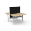 Rapid Span Corner Workstation - Natural Oak Melamine and White Powder Coat_x000D_
1800mm x 1800mm x 750mm D x 730mm H_x000D_
Unique Span Leg - Matching Perforated Modesty Panel With Corner Leg_x000D_
E0 Rated Melamine Board - 1 x 80mm Diameter Cable Entry Default Vendor