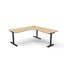 Rapid Span Open Workstation - Beech Melamine and Black Powder Coat_x000D_
1800mm W x 700mm D x 730mm H_x000D_
Unique Span Leg - Matching Perforated Modesty Panel_x000D_
E0 Rated Melamine Board - 2 x 80mm Diameter Cable Entry Holes Default Vendor