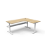 Rapid Span Open Workstation - Natural White Melamine and Black Powder Coat_x000D_
1800mm W x 700mm D x 730mm H_x000D_
Unique Span Leg - Matching Perforated Modesty Panel_x000D_
E0 Rated Melamine Board - 2 x 80mm Diameter Cable Entry Holes Default Vendor