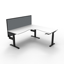 Corner Workstation - 3 Piece Construction - Natural Oak Melamine and Ironstone_x000D_
1200mm x 1200mm x 600mm D x 730mm H _x000D_
E0 Rated Melamine Board - 25mmT Worksurface / 18mm T Underframe_x000D_
1 x 80mm Diameter Cable Entry Hole In Work Top Default Vendor