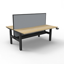 Corner Workstation - 3 Piece Construction - Cherry Melamine and Ironstone_x000D_
1200mm x 2100mm x 600mm D x 730mm H _x000D_
E0 Rated Melamine Board - 25mmT Worksurface / 18mm T Underframe_x000D_
1 x 80mm Diameter Cable Entry Hole In Work Top Default Vendor