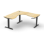 Corner Workstation - 3 Piece Construction - Cherry Melamine and Ironstone_x000D_
1800mm x 1500mm x 600mm D x 730mm H _x000D_
E0 Rated Melamine Board - 25mmT Worksurface / 18mm T Underframe_x000D_
1 x 80mm Diameter Cable Entry Hole In Work Top Default Vendor