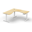 Corner Workstation - 3 Piece Construction - Beech Melamine and Ironstone_x000D_
1800mm x 1800mm x 600mm D x 730mm H _x000D_
E0 Rated Melamine Board - 25mmT Worksurface / 18mm T Underframe_x000D_
1 x 80mm Diameter Cable Entry Hole In Work Top Default Vendor