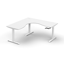 Corner Workstation - 3 Piece Construction - Beech Melamine and Ironstone_x000D_
2100mm x 1500mm x 600mm D x 730mm H _x000D_
E0 Rated Melamine Board - 25mmT Worksurface / 18mm T Underframe_x000D_
1 x 80mm Diameter Cable Entry Hole In Work Top Default Vendor