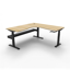 Corner Workstation - 3 Piece Construction - Cherry Melamine and Ironstone_x000D_
2100mm x 1500mm x 600mm D x 730mm H _x000D_
E0 Rated Melamine Board - 25mmT Worksurface / 18mm T Underframe_x000D_
1 x 80mm Diameter Cable Entry Hole In Work Top Default Vendor