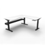 Corner Workstation - 3 Piece Construction - Cherry Melamine and Ironstone_x000D_
2100mm x 1800mm x 600mm D x 730mm H _x000D_
E0 Rated Melamine Board - 25mmT Worksurface / 18mm T Underframe_x000D_
1 x 80mm Diameter Cable Entry Hole In Work Top Default Vendor