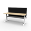Boost Static Single Sided Workstation - 1500mm W x 750mm D x 730mm H_x000D_
Natural Oak Melamine and Black Satin_x000D_
E0 Rated 25mm Thick Top with 50mm D Scallop Cut Out To Rear_x000D_
Underframe Finished In Powder coat, Adjustable Levelling Feet_x000D_ Default Vendor