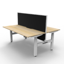 Boost Static Single Sided Workstation with Screen and Cable Tray_x000D_
Natural Oak Melamine and Black Satin_x000D_
1500mm W x 750mm D x 730mm H Boost Static Workstation with 1500mm W x 900mm H x 30mm T Pinnable Privacy Screen & Fully Ducted Cable Tray Wi Default Vendor