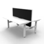Boost Static Single Sided Workstation with Screen and Cable Tray_x000D_
Natural White Melamine and Black Satin_x000D_
1800mm W x 750mm D x 730mm H Boost Static Workstation with 1800mm W x 900mm H x 30mm T Pinnable Privacy Screen & Fully Ducted Cable Tray Default Vendor