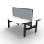 Boost Static Back to Back Workstation - 1200mm W x 1500mm D x 730mm H (overall)_x000D_
Natural Oak Melamine and White Satin_x000D_
E0 Rated 25mm Thick Top with 50mm D Scallop Cut Out To Rear_x000D_
Underframe Finished In Powder coat, Adjustable Levelling Default Vendor
