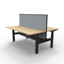 Boost Static Back to Back Workstation - 1200mm W x 1500mm D x 730mm H (overall)_x000D_
Natural White Melamine and White Powder Coat_x000D_
E0 Rated 25mm Thick Top with 50mm D Scallop Cut Out To Rear_x000D_
Underframe Finished In Powder coat, Adjustable Le Default Vendor
