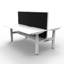 Boost Static Back to Back Workstation - 1800mm W x 1500mm D x 730mm H (overall)_x000D_
Natural White Melamine and Black Satin_x000D_
E0 Rated 25mm Thick Top with 50mm D Scallop Cut Out To Rear_x000D_
Underframe Finished In Powder coat, Adjustable Levellin Default Vendor