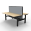Boost Static Back to Back Workstation - 1800mm W x 1500mm D x 730mm H (overall)_x000D_
Natural White Melamine and White Powder Coat_x000D_
E0 Rated 25mm Thick Top with 50mm D Scallop Cut Out To Rear_x000D_
Underframe Finished In Powder coat, Adjustable Le Default Vendor