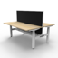 Boost Static Back to Back Workstation with Cable Tray_x000D_
Natural Oak Melamine and Black Satin_x000D_
1200mm W x 1500mm D x 730mm H (overall) Boost Static Back to Back with Fully Ducted Cable Tray With Punchout For Power & Data To be Fitted To Either E Default Vendor
