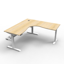 Boost Static Back to Back Workstation with Screen_x000D_
Natural Oak Melamine and Black Satin_x000D_
1800mm W x 1500mm D x 730mm H (overall) Boost Static Back to Back with_x000D_
1800mm W x 900mm H x 30mm T Pinnable Privacy Screen Default Vendor
