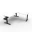 Boost Static Back to Back Workstation with Screen_x000D_
Natural Oak Melamine and White Satin_x000D_
1800mm W x 1500mm D x 730mm H (overall) Boost Static Back to Back with_x000D_
1800mm W x 900mm H x 30mm T Pinnable Privacy Screen Default Vendor