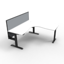 Boost Static Back to Back Workstation with Screen and Cable Tray_x000D_
Natural Oak Melamine and White Satin_x000D_
1500mm W x 1500mm D x 730mm H (overall) Boost Static Back to Back with 1500mm W x 900mm H x 30mm T Pinnable Privacy Screen & Fully Ducted C Default Vendor