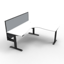 Boost Static Back to Back Workstation with Screen and Cable Tray_x000D_
Natural Oak Melamine and White Satin_x000D_
1800mm W x 1500mm D x 730mm H (overall) Boost Static Back to Back with 1800mm W x 900mm H x 30mm T Pinnable Privacy Screen & Fully Ducted C Default Vendor
