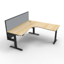 Boost Static Back to Back Workstation with Screen and Cable Tray_x000D_
Natural White Melamine and White Powder Coat_x000D_
1800mm W x 1500mm D x 730mm H (overall) Boost Static Back to Back with 1800mm W x 900mm H x 30mm T Pinnable Privacy Screen & Fully Default Vendor