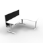 Boost Static Corner - 1800x1500mm W x 750mm D x 730mm H_x000D_
Natural White Melamine and Black Satin_x000D_
E0 Rated 25mm Thick Top with 50mm D Scallop Cut Out To Rear_x000D_
Underframe Finished In Powder coat, Adjustable Levelling Feet_x000D_
Column Siz Default Vendor