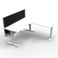 Boost Static Corner Workstation - 1800x1800mm W x 750mm D x 730mm H_x000D_
Natural White Melamine and Black Satin_x000D_
E0 Rated 25mm Thick Top with 50mm D Scallop Cut Out To Rear_x000D_
Underframe Finished In Powder coat, Adjustable Levelling Feet_x000D Default Vendor