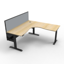 Boost Static Corner Workstation - 1800x1800mm W x 750mm D x 730mm H_x000D_
Natural White Melamine and White Powder Coat_x000D_
E0 Rated 25mm Thick Top with 50mm D Scallop Cut Out To Rear_x000D_
Underframe Finished In Powder coat, Adjustable Levelling Feet Default Vendor