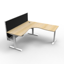 Boost Static Corner Workstation with Cable Tray_x000D_
Natural Oak Melamine and Black Satin_x000D_
1500x1500mm W x 750mm D x 730mm H Boost Corner Workstation with Fully Ducted Cable Tray With Punchout For Power & Data To be Fitted To Either External Or In Default Vendor