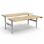Boost Static Corner Workstation with Screen_x000D_
Natural Oak Melamine and Black Satin_x000D_
1800x1800mm W x 750mm D x 730mm H Boost Corner Workstation with_x000D_
1800mm W x 900mm H x 30mm T Pinnable Privacy Screen Default Vendor