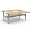 Boost Static Corner Workstation with Screen and Cable Tray_x000D_
Natural Oak Melamine and Black Satin_x000D_
1500x1500mm W x 750mm D x 730mm H Boost Corner Workstation with 1500mm W x 900mm H x 30mm T Pinnable Privacy Screen & Fully Ducted Cable Tray Wit Default Vendor