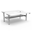 Boost Static Corner Workstation with Screen and Cable Tray_x000D_
Natural White Melamine and Black Satin_x000D_
1500x1500mm W x 750mm D x 730mm H Boost Corner Workstation with 1500mm W x 900mm H x 30mm T Pinnable Privacy Screen & Fully Ducted Cable Tray W Default Vendor