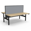 Boost Static Corner Workstation with Screen and Cable Tray_x000D_
Natural White Melamine and White Powder Coat_x000D_
1500x1500mm W x 750mm D x 730mm H Boost Corner Workstation with 1500mm W x 900mm H x 30mm T Pinnable Privacy Screen & Fully Ducted Cable Default Vendor