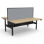 Boost Static Corner Workstation with Screen and Cable Tray_x000D_
Natural White Melamine and White Powder Coat_x000D_
1800x1500mm W x 750mm D x 730mm H Boost Corner Workstation with 1500mm W x 900mm H x 30mm T Pinnable Privacy Screen &Fully Ducted Cable T Default Vendor
